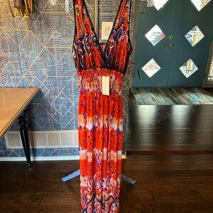 Bodafa NWT Multi Color Sleeveless Maxi Dress - XXL